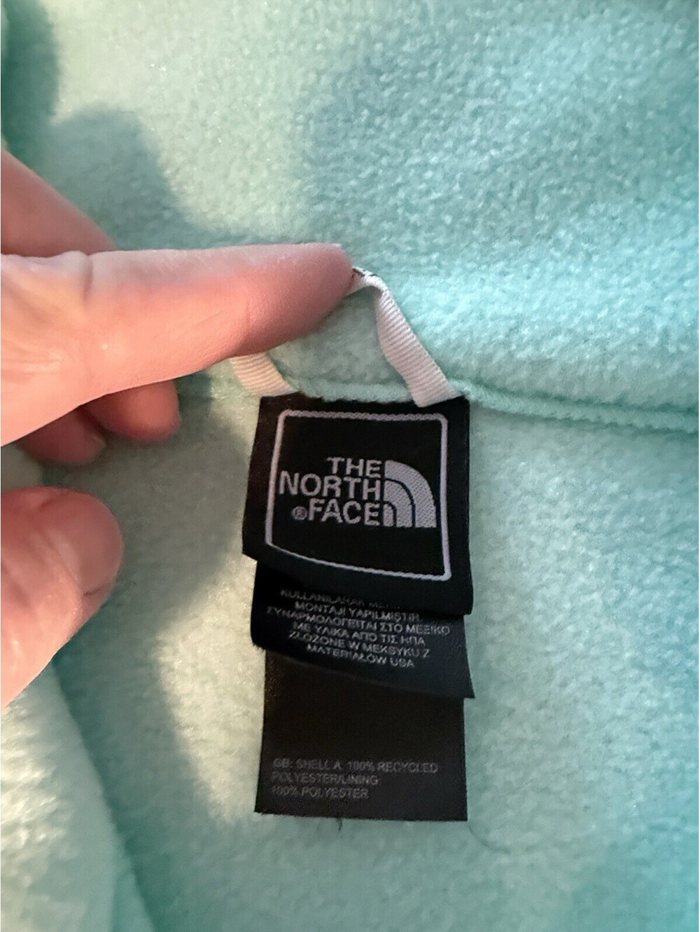 The North Face Women’s Fleece Jacket Mint Green Medium